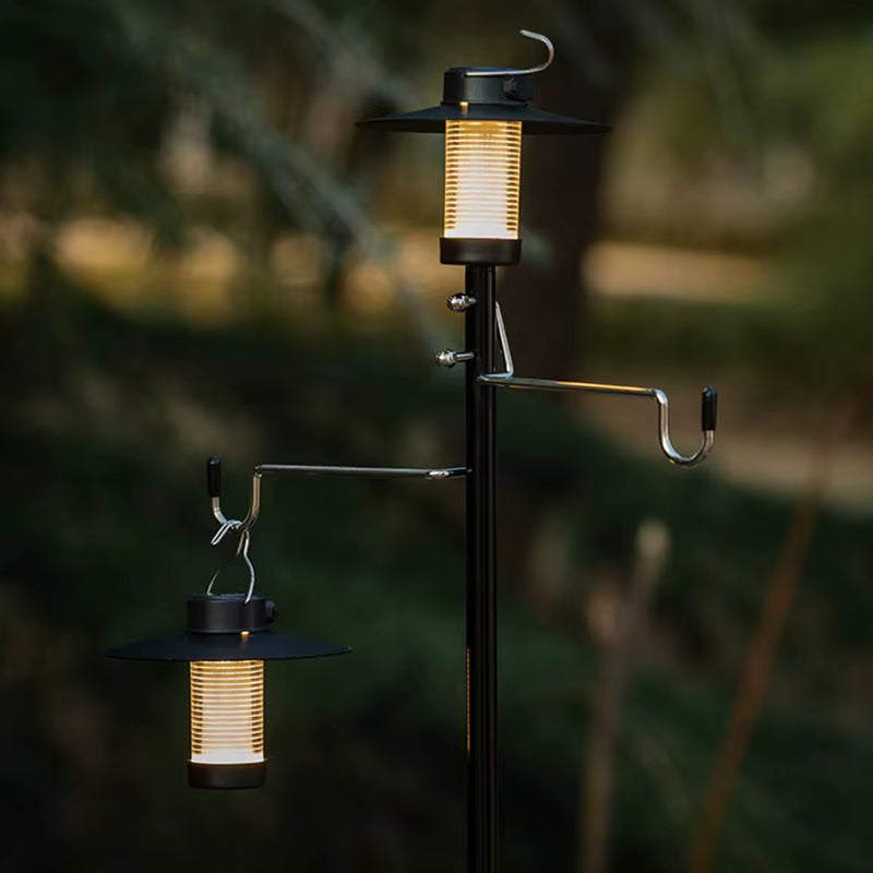 Camping Lantern LED Outdoor Light Waterproof Camping Light Portable Lantern USB Rechargeable Flashlight for Hiking BBQ Camping