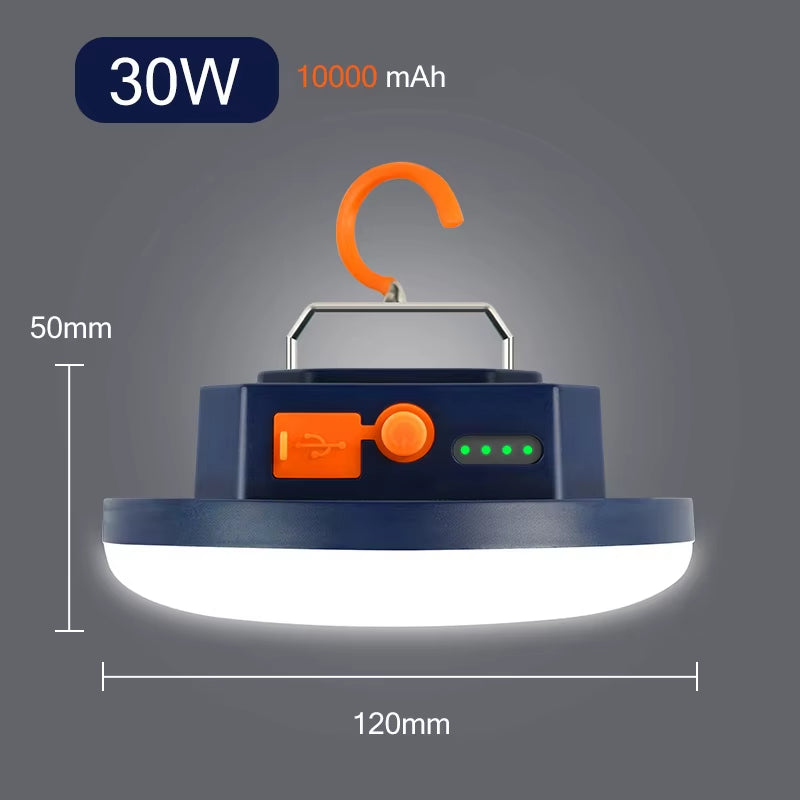 10000Mah LED Tent Light Rechargeable Lantern Portable Emergency Night Market Light Outdoor Camping Bulb Lamp Flashlight Home