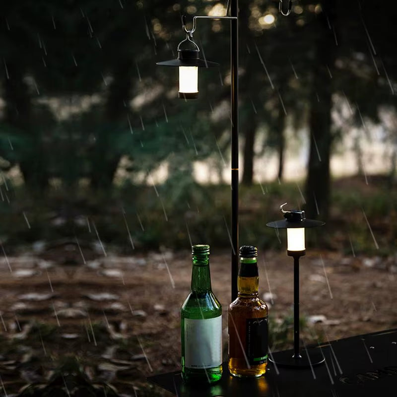 Camping Lantern LED Outdoor Light Waterproof Camping Light Portable Lantern USB Rechargeable Flashlight for Hiking BBQ Camping
